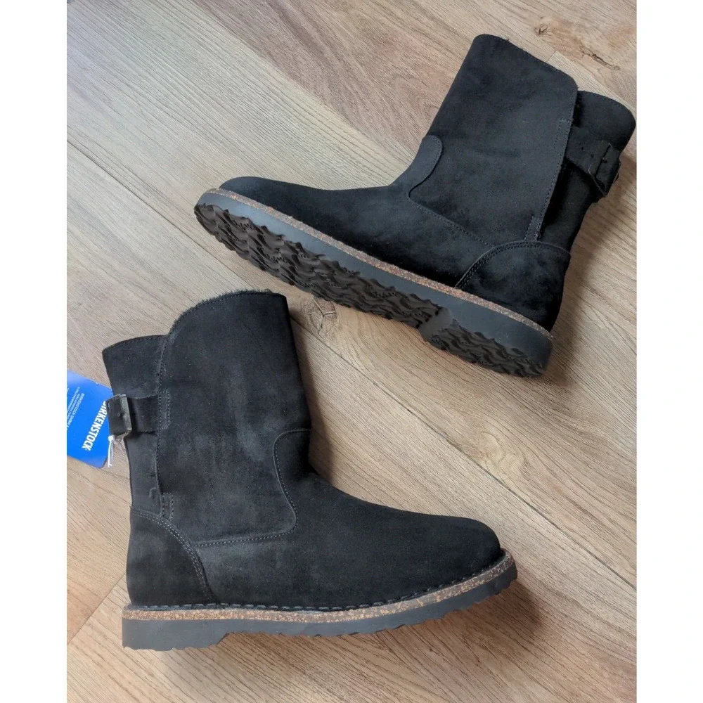 Birkenstock Uppsala Shearling Pull On Boots Black - Picture 7 of 11